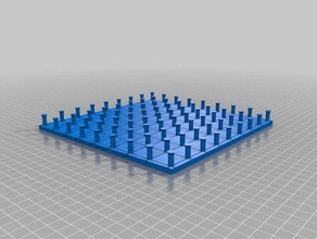 vı-geoboard matematik görme engelli 3d print model - Mito3D