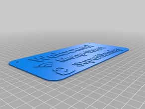 mon personnalisés wi-fi gratuite signe décor 3d print model - Mito3D
