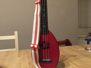 ukulele Leine Musik floh Gurt 3d print model - Mito3D