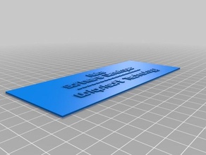 nate de la placa identificación signos logotipos personalizado 3d print model - Mito3D