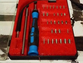 precision screwdriver organizer tool holders boxes 3d print model - Mito3D