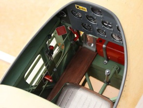 pt-17 boeing stearman cockpit 13 scale balsa usa kit rc vehicles 3d print model - Mito3D