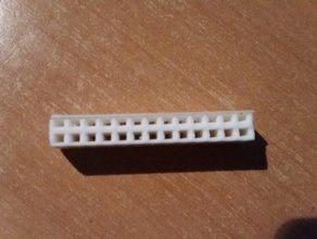 parametric femalefemale pin connector electronics gpio motor raspberry pi uln2003 3d print model - Mito3D