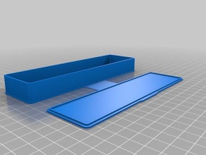 caja con tapa2 kaplar özelleştirilmiş 3d print model - Mito3D
