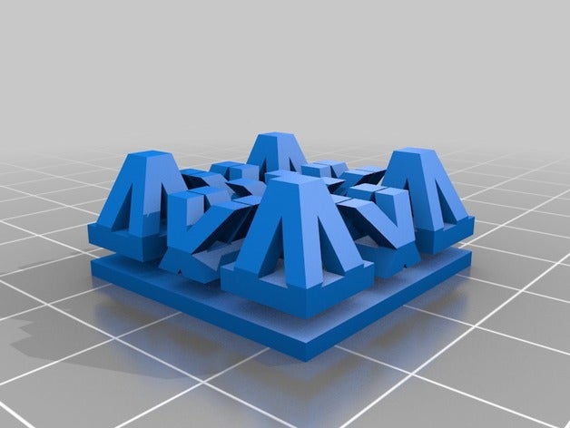 4x4my angepasste stereo-text Skulpturen 3D print model - Mito3D