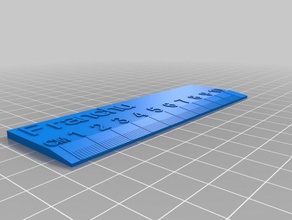 regla fran office personalizzato 3d print model - Mito3D