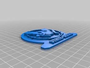 estado de decadência logotipo decoração 3d print model - Mito3D