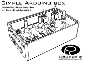 simple arduino cuadro de la sala escudo controles ventilador electrónica caso uno palmiga innovación 3d print model - Mito3D