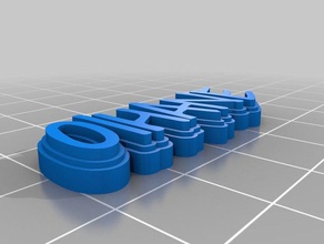 letrero oihane estuche Schlüsselanhänger angepasst 3d print model - Mito3D