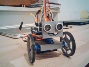 robot filip la robotique capteur à ultrasons l'échographie roue 3d print model - Mito3D