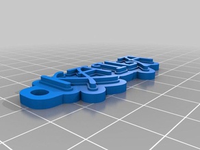kaila mio personalizzati multiline tag portachiavi 3d print model - Mito3D