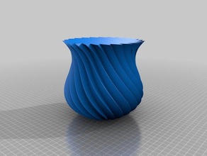 spiral vase Container 3d print model - Mito3D