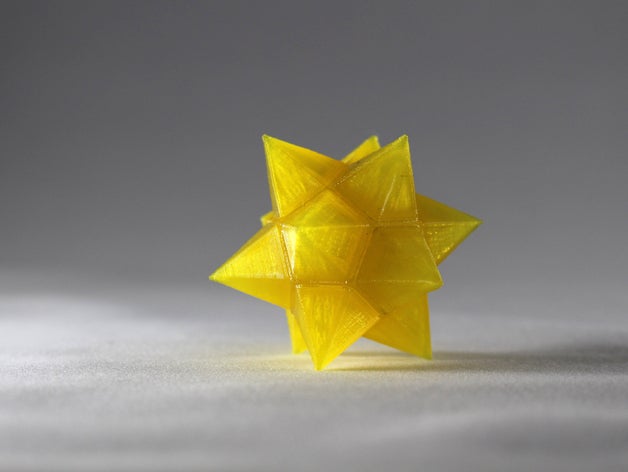 petit dodécaèdre étoilé les mathématiques art de l'art polyèdres polyèdre stellation 3D print model - Mito3D