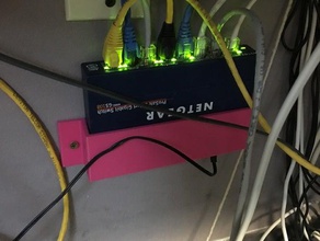 aynı gs108-8-port switch duvara monte edin bilgisayar ağ sahibi geçin 3d print model - Mito3D