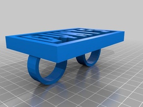 word yüzük dvnts özelleştirilmiş 3d print model - Mito3D