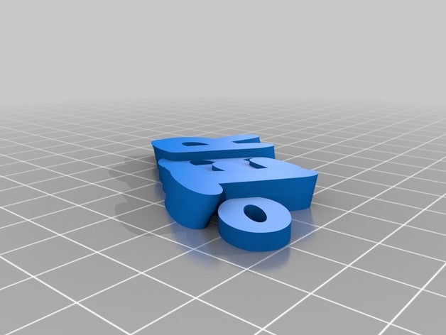 terri de porte-clés personnalisé 3D print model - Mito3D