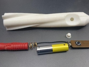 Kızılötesi kalem wiimote elektronik aaa pil customizer roket beyaz tahta 3d print model - Mito3D