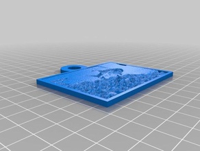 Fisch lithopane 2d Kunst angepasst 3d print model - Mito3D
