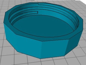 leere Glas Deckel Container mason jar 3d print model - Mito3D