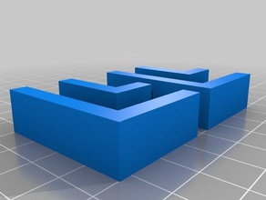 il mio personalizzato parametricfoam core staffe d'angolo hobby 3d print model - Mito3D