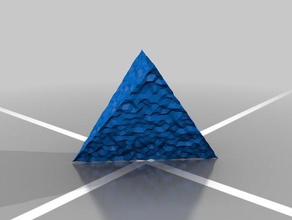 tetraedro texture 3d la stampa test 3d print model - Mito3D