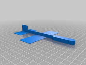 meine angepasste Streichholz-glider single print flying glider bed leveling-tool hobby 3d print model - Mito3D