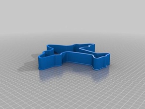 airplane cookie cutter kitchen dining 3d print model - Mito3D