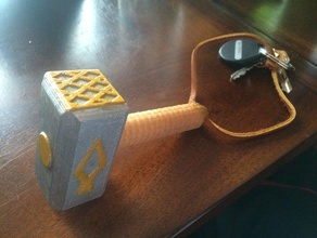 thor&acutes martello la mia versione 3d stampa avenger mjolnir teamthor 3d print model - Mito3D