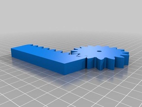 mon personnalisés rack pinion2 la robotique 3d print model - Mito3D