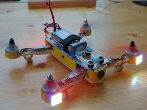 h-rey de color 250 diatone nylon rc vehículos quadcopter el fpv racer hobbyking marco 3d print model - Mito3D