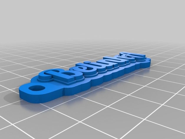 il mio personalizzato multiline tag portachiavi 3D print model - Mito3D