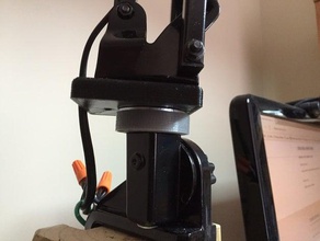desk lamp mount swing arm manifier flourescent replacement parts 3d print model - Mito3D
