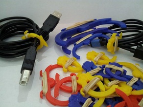 snapclaw multi-funzione clip strumenti borsa cavo di cravatta il telefono cellulare chip capelli legame dei patatina gestione cavi 3d print model - Mito3D