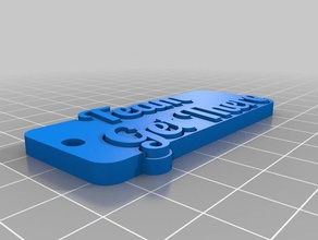 we get there keychains customized 3d print model - Mito3D