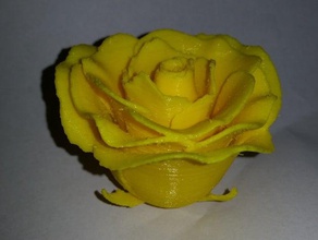 rose fdm all'aperto giardino fiore di san valentino il giorno 3d print model - Mito3D