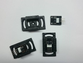 pcb slide holder electronics customizer module openscad sensor 3d print model - Mito3D