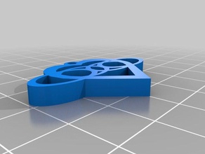 double infinity-Herz-Kette-Schlüsselanhänger Schlüsselanhänger key chain valentines Tag Geschenk 3d print model - Mito3D