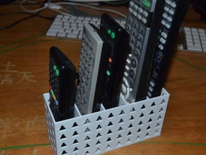 soporte de control remoto contenedores 3d print model - Mito3D