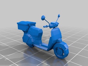 pizza boy moped grand theft auto vice city vehicles bike gta motorcycle vicecity 3d print model - Mito3D