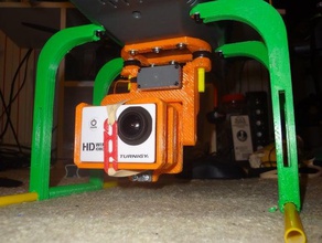 sj4000 mount gimbal-Platte verwenden zalskys gimbal rc Fahrzeuge action-cam - adapter Kamera Kamera-gimbal Kamera-Halterung fpv quadcopter radio control 3d print model - Mito3D