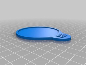 round mirror holder accessories 3d print model - Mito3D