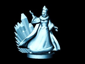 snow queen 18mm scale toys games boardgame boardgames fairy fairytale fantasy folklore frost gaming ice mage magic miniature miniatures multiverse rpg tabletop wargame wargames wargaming wayfarer Taktik Hexe Assistent 3d print model - Mito3D