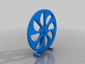 my customized perpetual motion wheel interactive art 3d print model - Mito3D