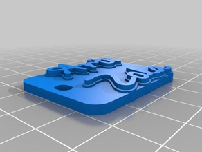arts-zola de porte-clés personnalisé 3d print model - Mito3D