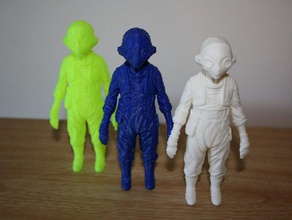 maz highly detailed mudbox sculpt people alien woman katana sci-fi star wars force awakens 3d print model - Mito3D