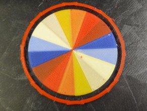 la couleur de roue 3d l'impression les tests 4 chemin flux condensateur cei marlinkimbra multicolore impression 3d print model - Mito3D
