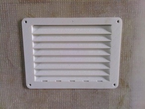 rain proof vent household caravan house boat ventilated ventilation grill 3d print model - Mito3D