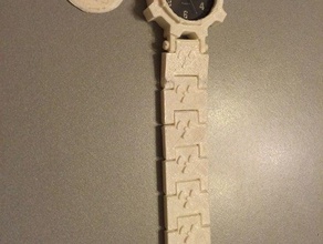 fallout 4 watch gadgets clock 3 game radiation symbol video wristband wrist 3d print model - Mito3D