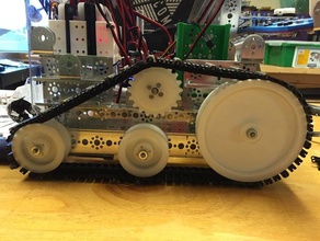 tetrix tanque de pisar polia king size robótica 3d print model - Mito3D