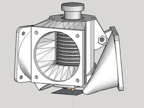 e3d v6 robotdigg effektor kossel soğutma fan tutucu örnek yazıcı aksesuarlar 3d print model - Mito3D